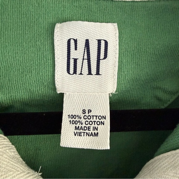 GAP Rugby Polo with Green and Purple Stripes - Picture 5 of 7